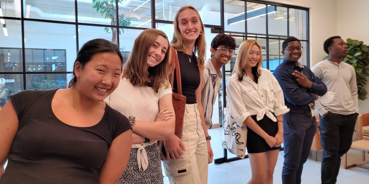Students on a DIAD design field trip in Burlington, Vermont