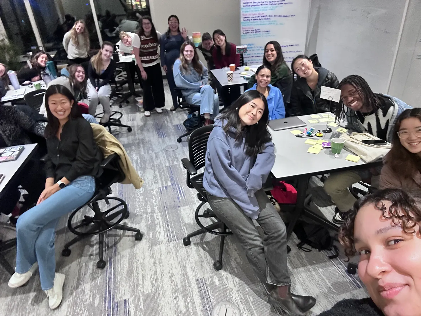 The ENGS 15.11 Design and Education class with Ke Wu and Emma Parkerson during the Systems Design Lab visit